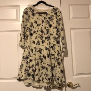 Club Monaco Floral Print Silk Dress